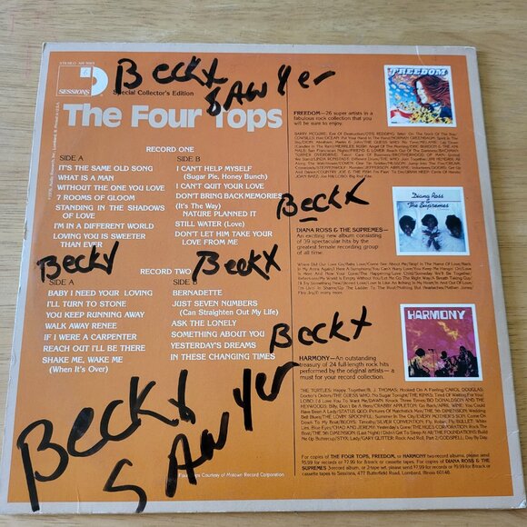 THE FOUR TOPS Sessions Presents the 4 Tops Double LP Vinyl 1976 ARI 5003 LP8 - Picture 2 of 15
